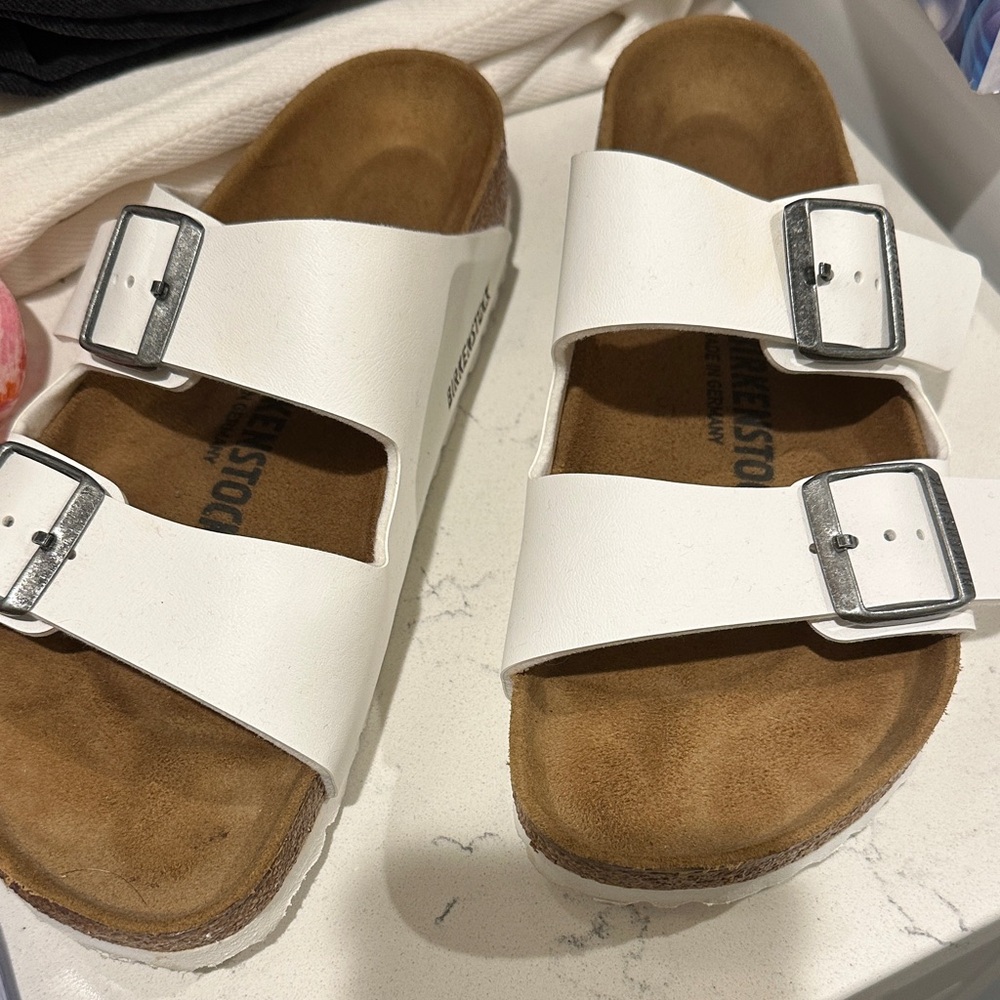 White Birkenstock size 38